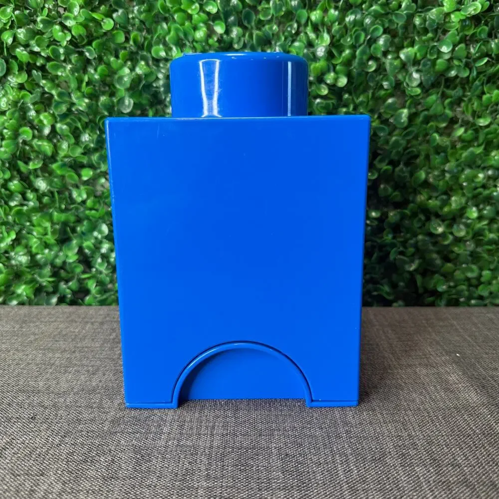Lego Store Brick Box Bright Blue Great Gift Mini Figures Store Kids Toy Box